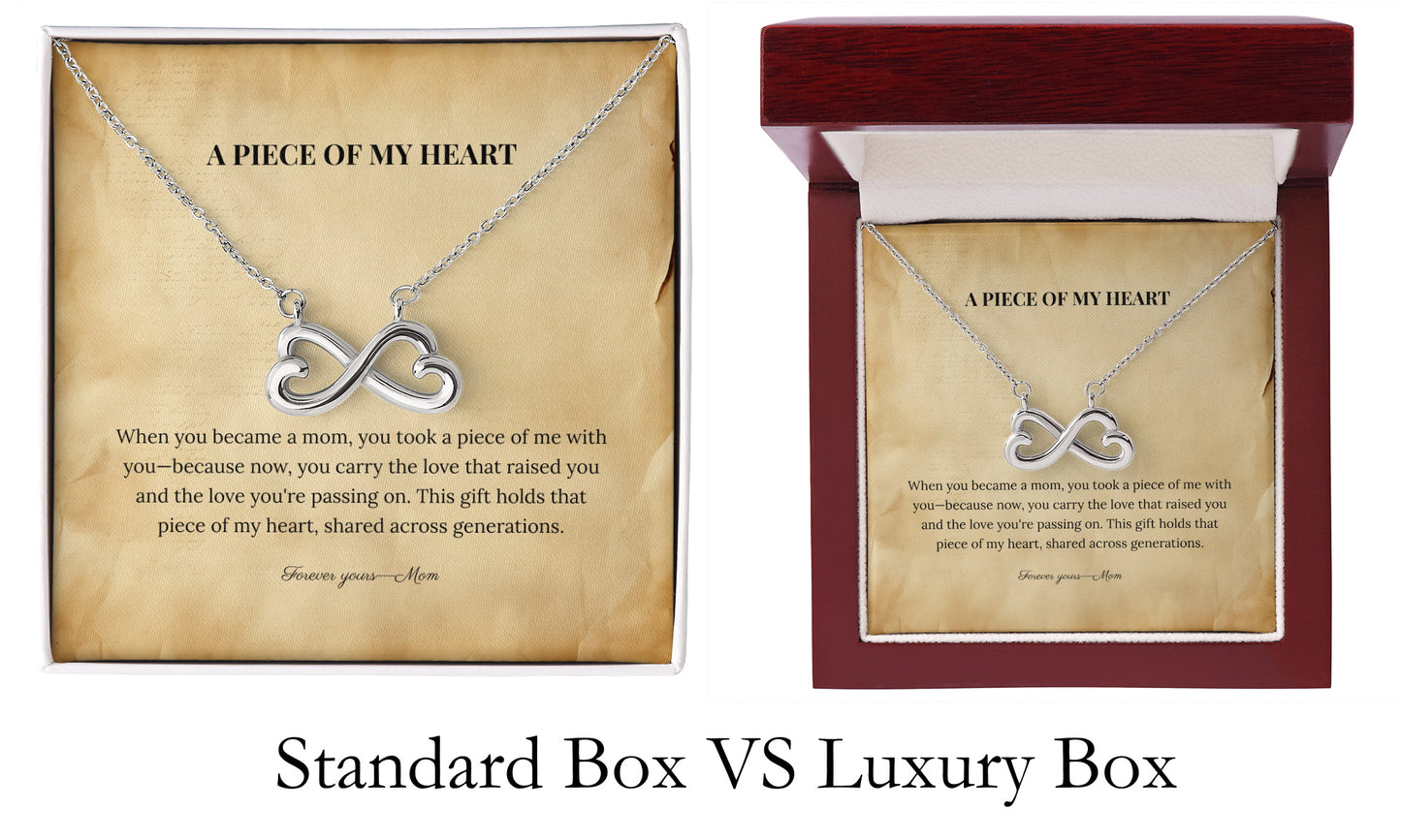 "A Piece of My Heart" Necklace from Mom - Always From Mom
