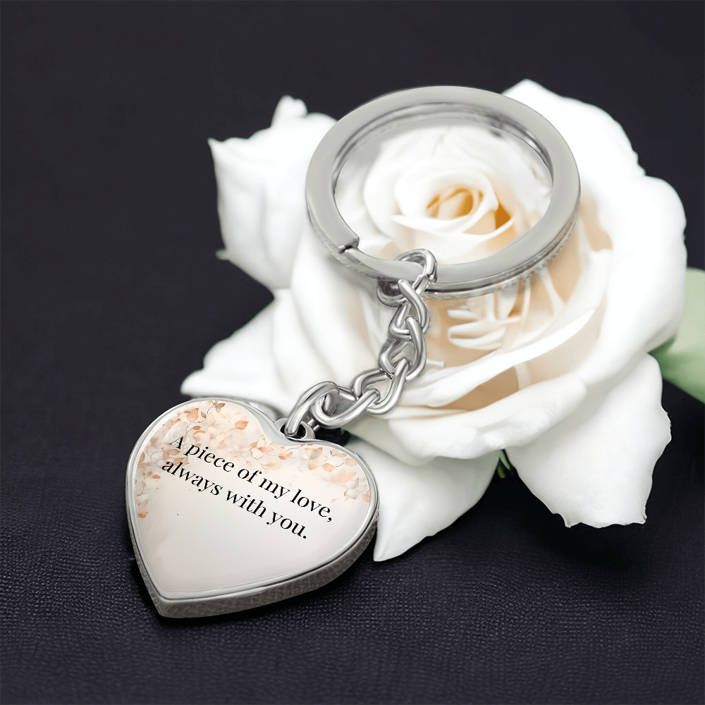 "A Piece of My Heart" Keychain - Matches "Our Bond, Eternal" Necklace from Mom - Always From Mom