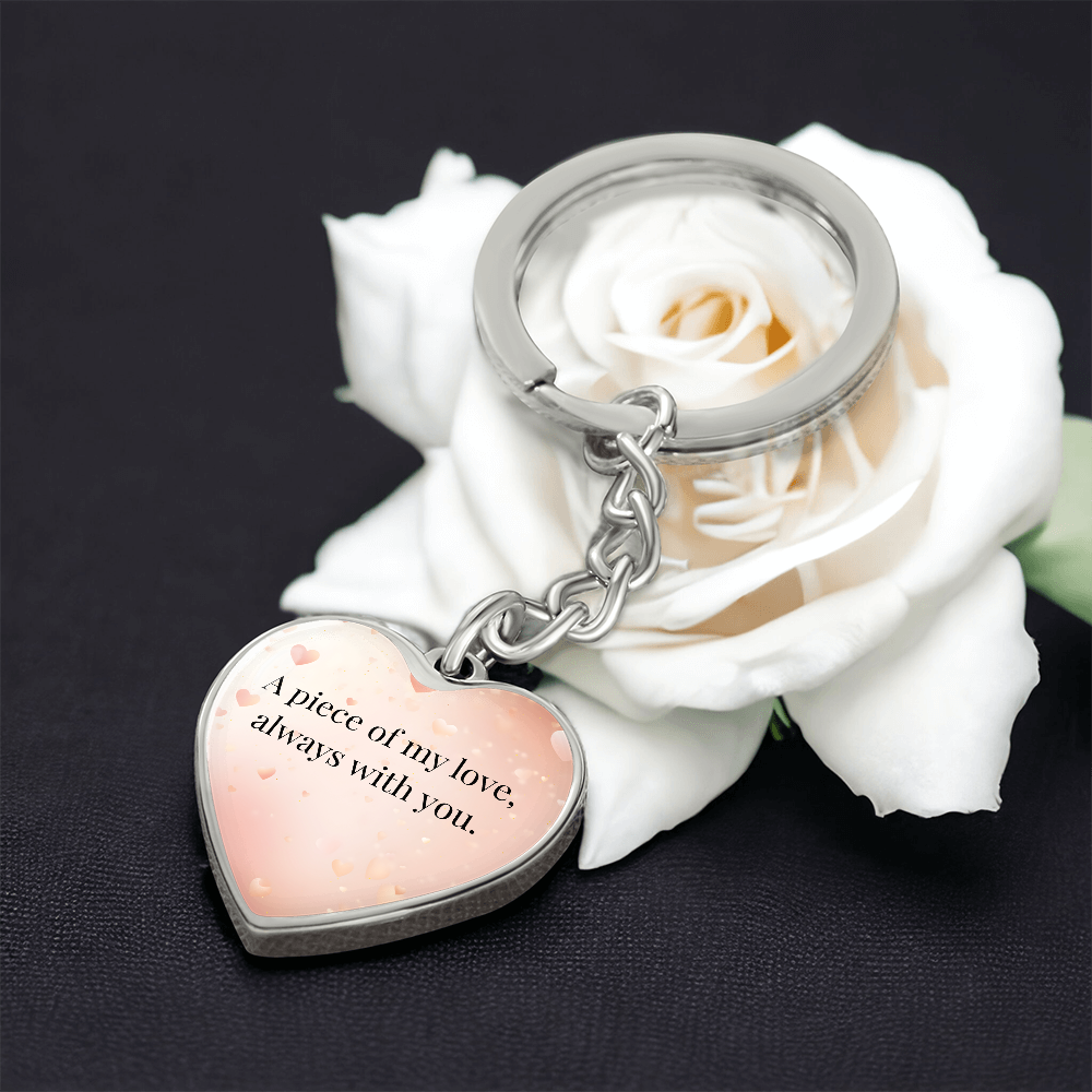 "A Piece of My Heart" Keychain - Matches To My Daughter - "You Are My Always" Necklace from Mom - Always From Mom