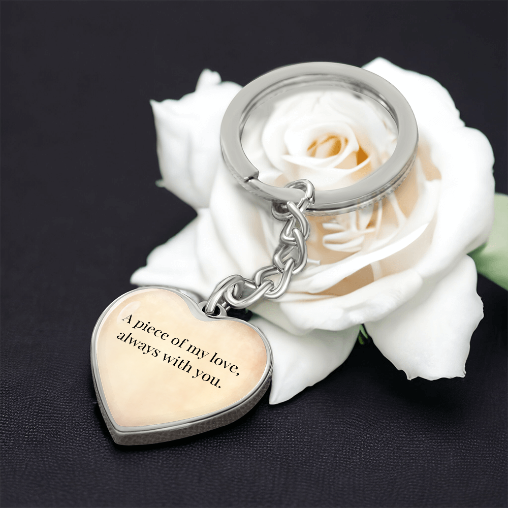 "A Piece of My Heart" Keychain - Matches "Born to Be Mine" Necklace from Mom - Always From Mom
