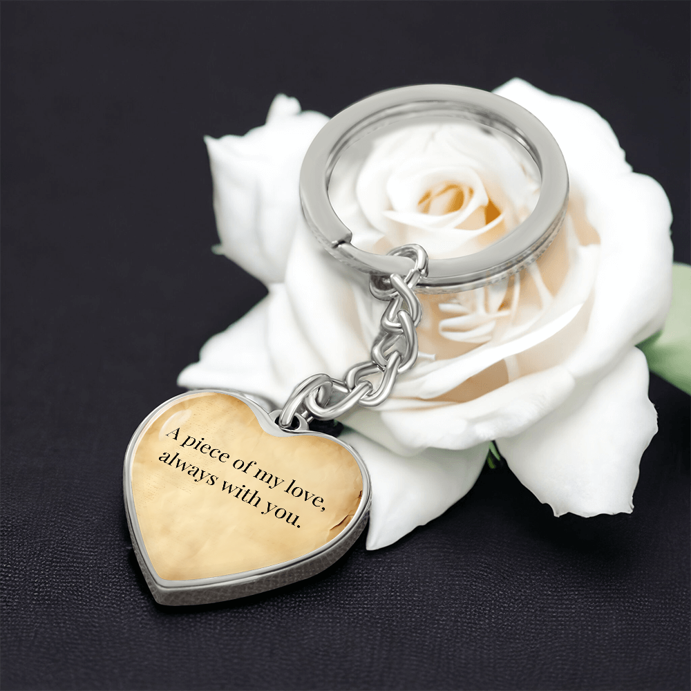 "A Piece of My Heart" Keychain - Matches "A Piece of My Heart" Necklace from Mom - Always From Mom