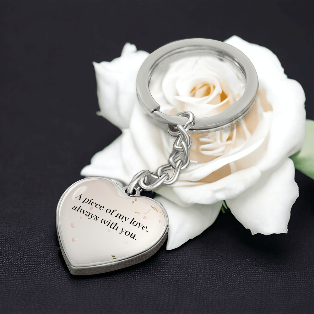 "A Piece of My Heart" Keychain - Matches "Forever in My Heart" Necklace from Mom - Always From Mom