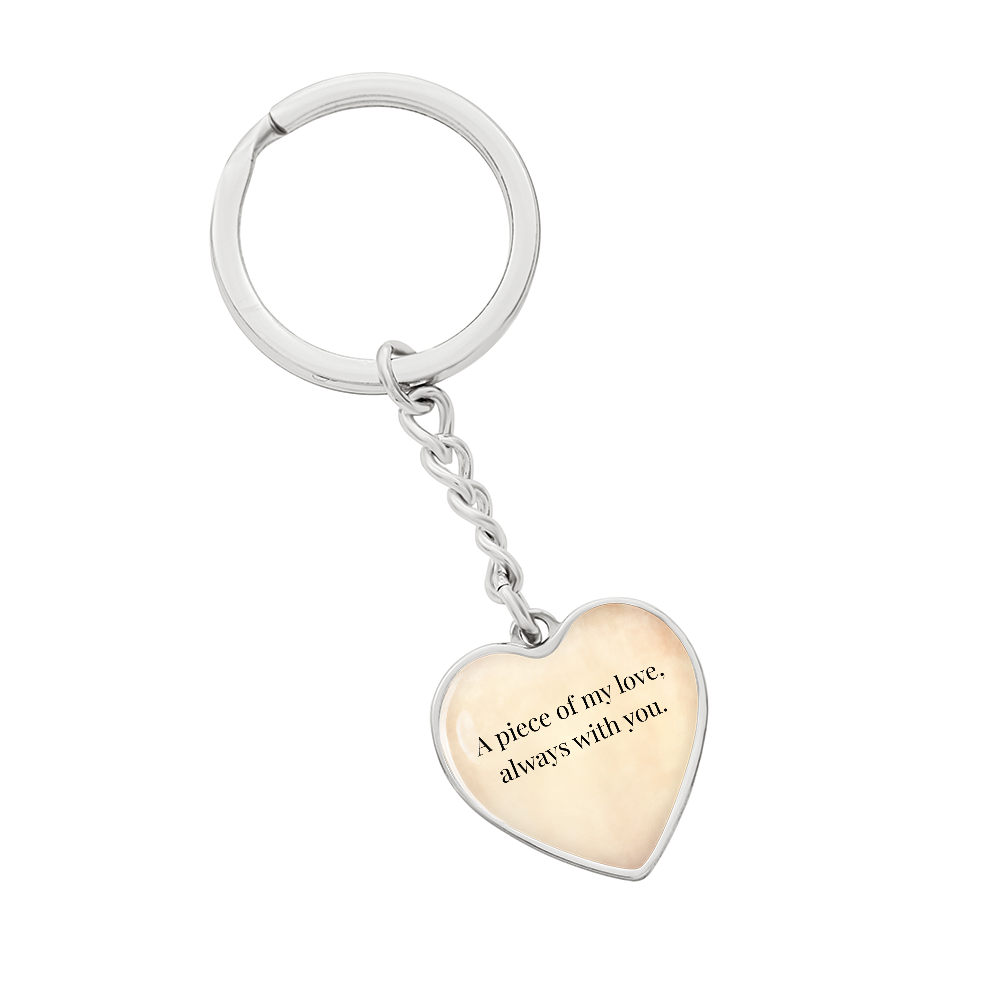 "A Piece of My Heart" Keychain - Matches "Born to Be Mine" Necklace from Mom - Always From Mom