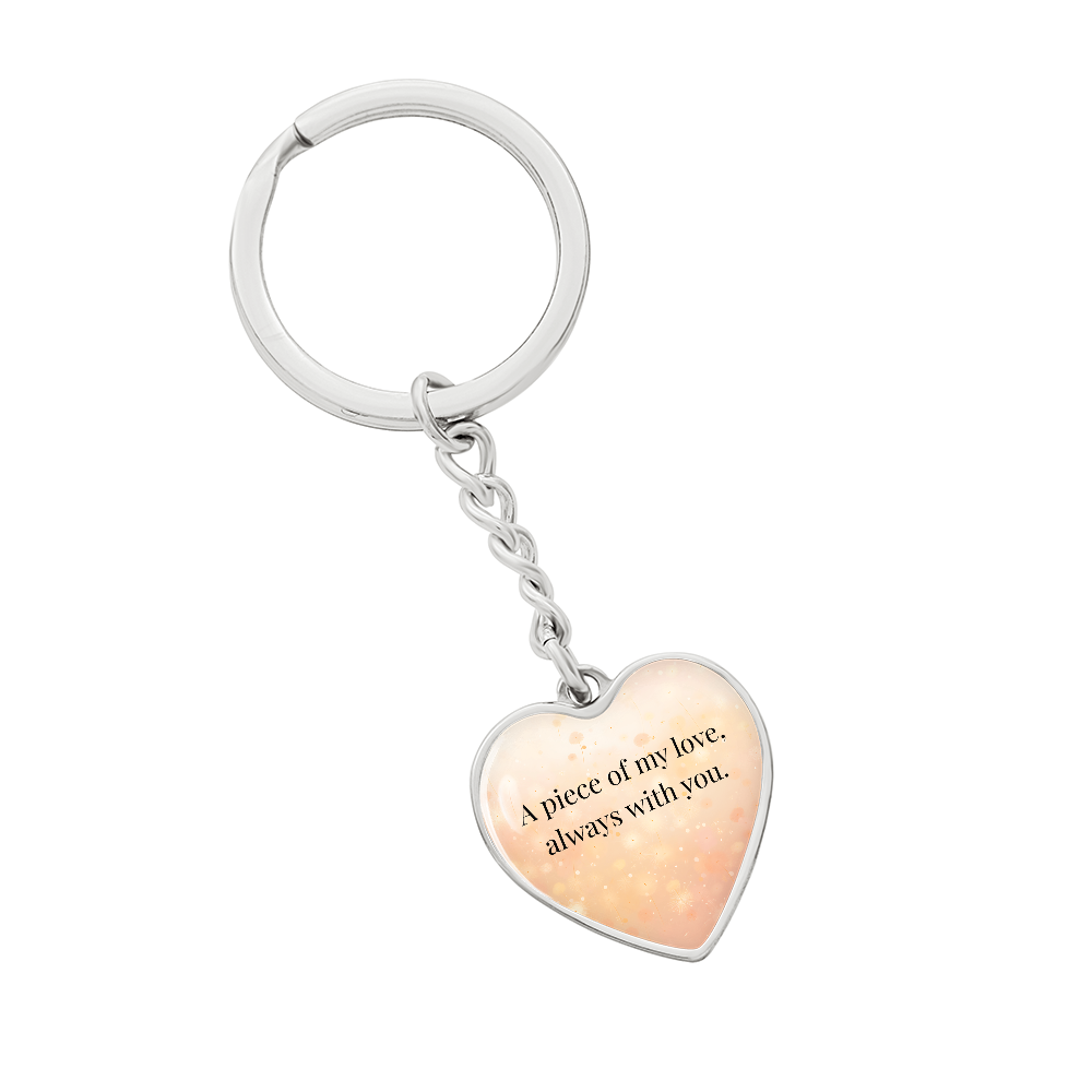 "A Piece of My Heart" Keychain - Matches "To My Daughter, My Joy" Necklace from Mom - Always From Mom