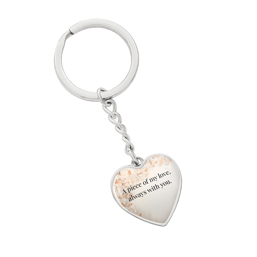 "A Piece of My Heart" Keychain - Matches "Our Bond, Eternal" Necklace from Mom - Always From Mom