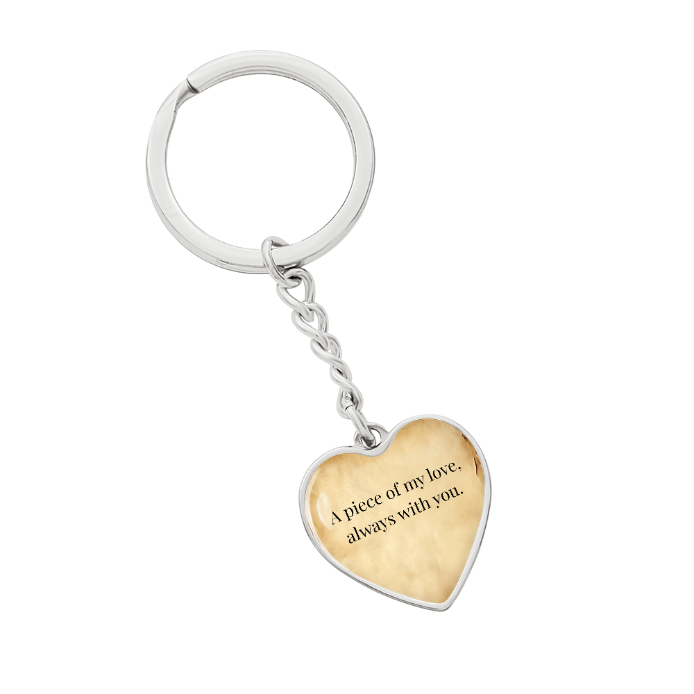 "A Piece of My Heart" Keychain - Matches "A Piece of My Heart" Necklace from Mom - Always From Mom