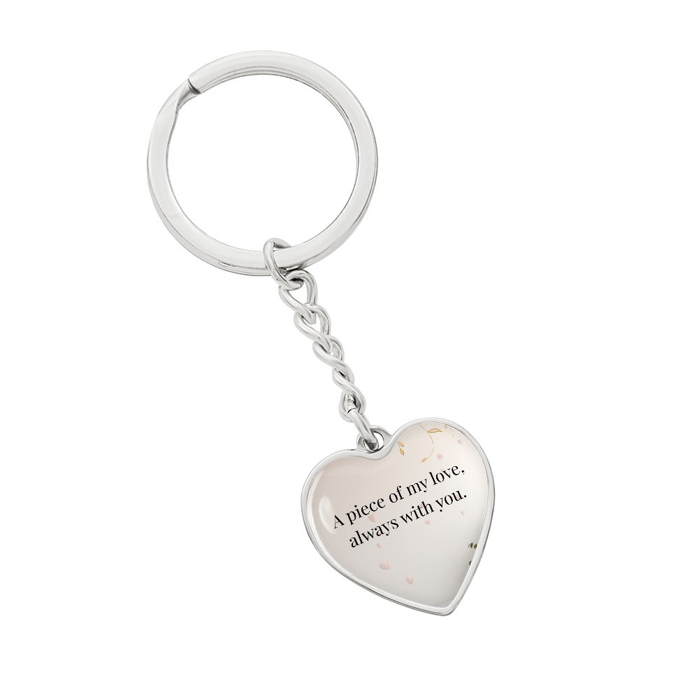 "A Piece of My Heart" Keychain - Matches "Forever in My Heart" Necklace from Mom - Always From Mom