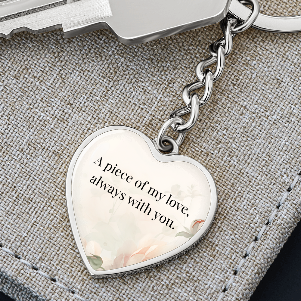 "A Piece of My Heart" Keychain - Matches "Always My Little Girl" Necklace from Mom - Always From Mom