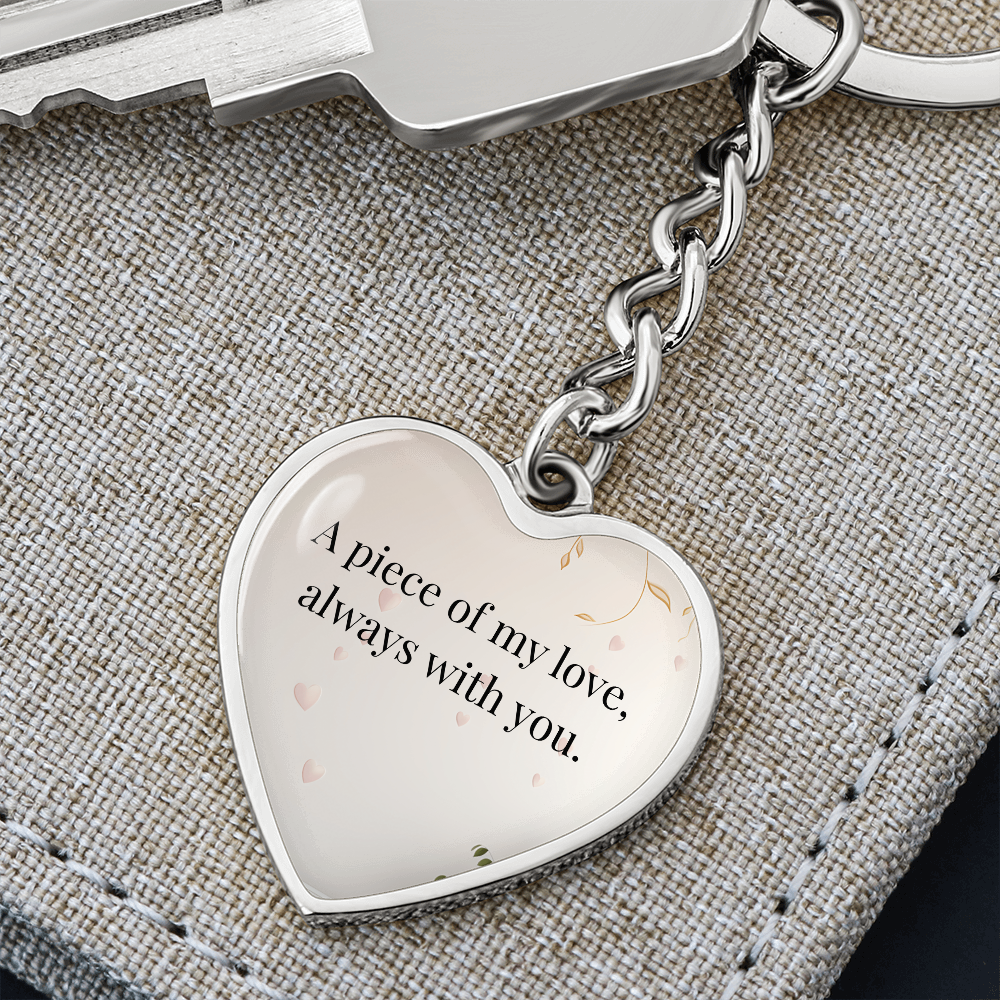 "A Piece of My Heart" Keychain - Matches "Forever in My Heart" Necklace from Mom - Always From Mom