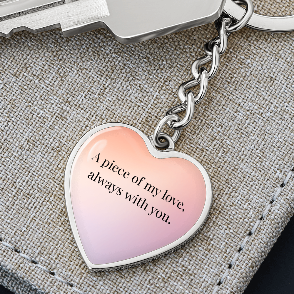 "A Piece of My Heart" Keychain - Matches "Shine On, My Star" Necklace from Mom - Always From Mom