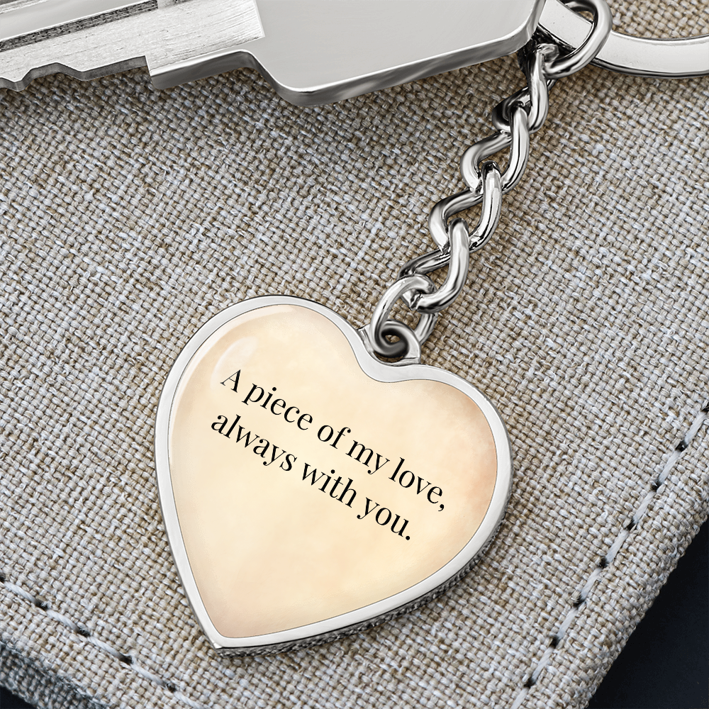 "A Piece of My Heart" Keychain - Matches "Born to Be Mine" Necklace from Mom - Always From Mom