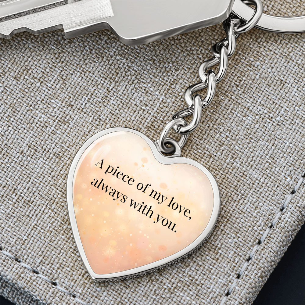 "A Piece of My Heart" Keychain - Matches "To My Daughter, My Joy" Necklace from Mom - Always From Mom