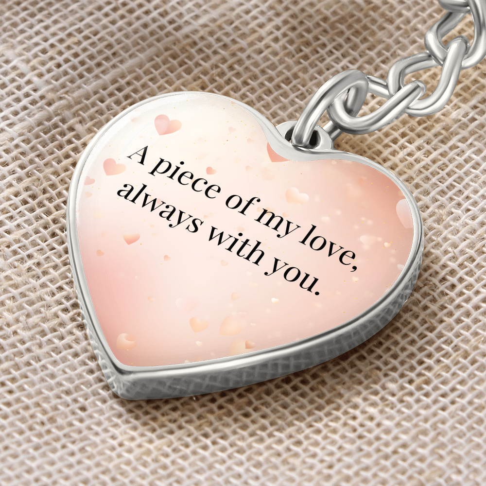 "A Piece of My Heart" Keychain - Matches To My Daughter - "You Are My Always" Necklace from Mom - Always From Mom