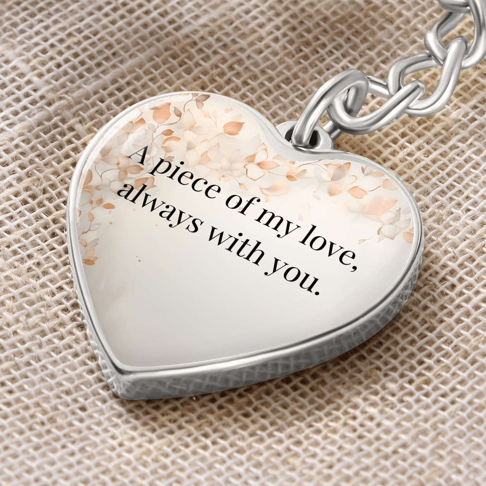 "A Piece of My Heart" Keychain - Matches "Our Bond, Eternal" Necklace from Mom - Always From Mom