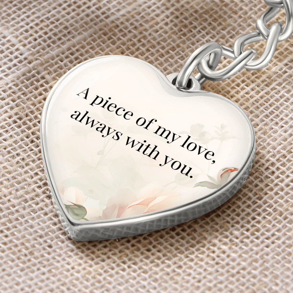 "A Piece of My Heart" Keychain - Matches "Always My Little Girl" Necklace from Mom - Always From Mom