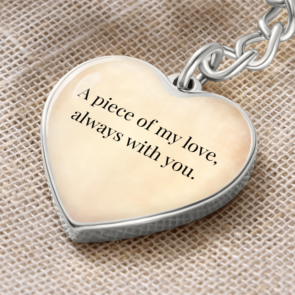 "A Piece of My Heart" Keychain - Matches "Born to Be Mine" Necklace from Mom - Always From Mom