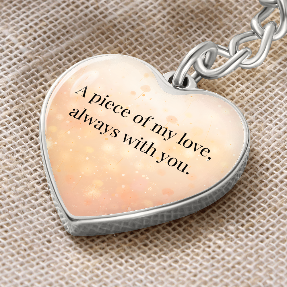 "A Piece of My Heart" Keychain - Matches "To My Daughter, My Joy" Necklace from Mom - Always From Mom