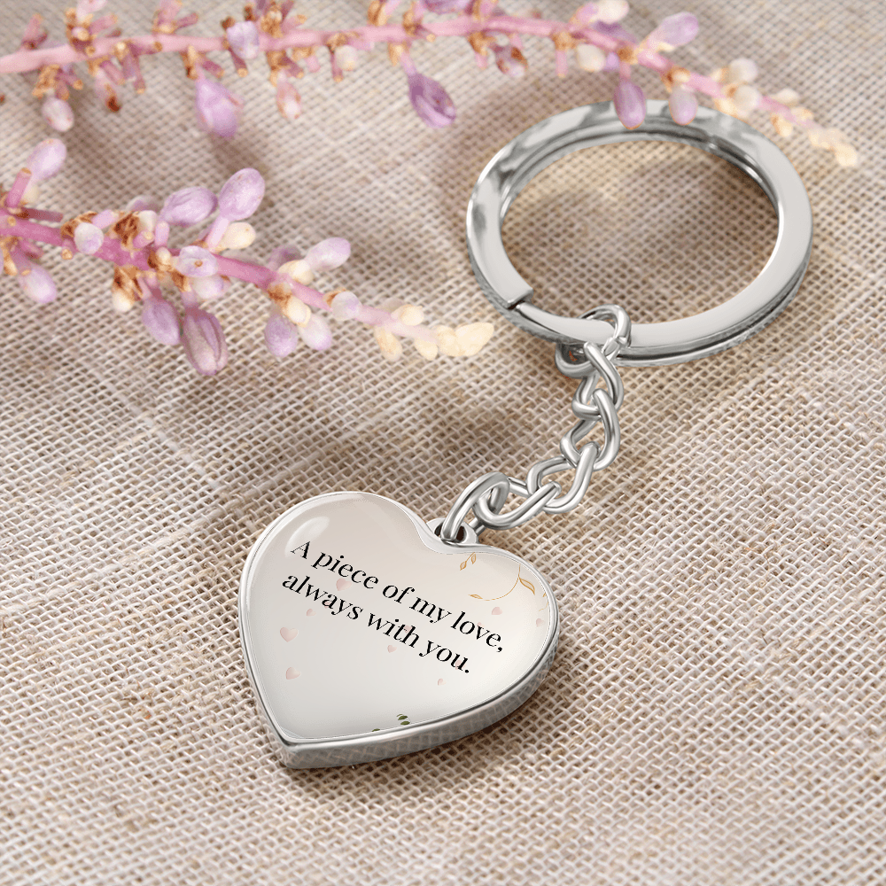 "A Piece of My Heart" Keychain - Matches "Forever in My Heart" Necklace from Mom - Always From Mom