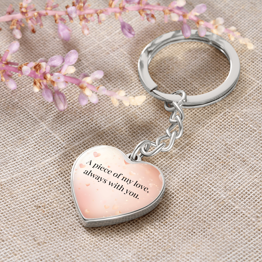 "A Piece of My Heart" Keychain - Matches To My Daughter - "You Are My Always" Necklace from Mom - Always From Mom