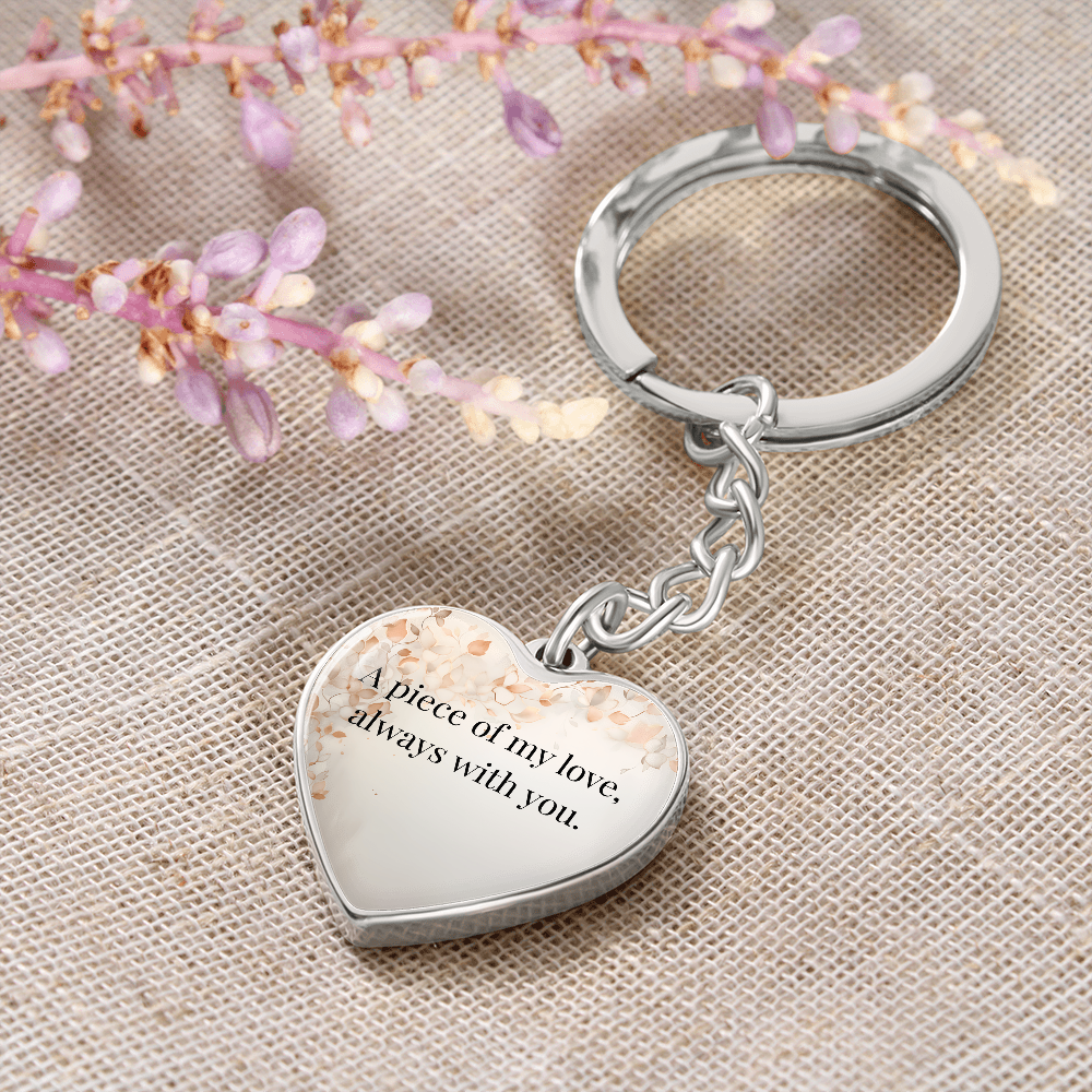 "A Piece of My Heart" Keychain - Matches "Our Bond, Eternal" Necklace from Mom - Always From Mom