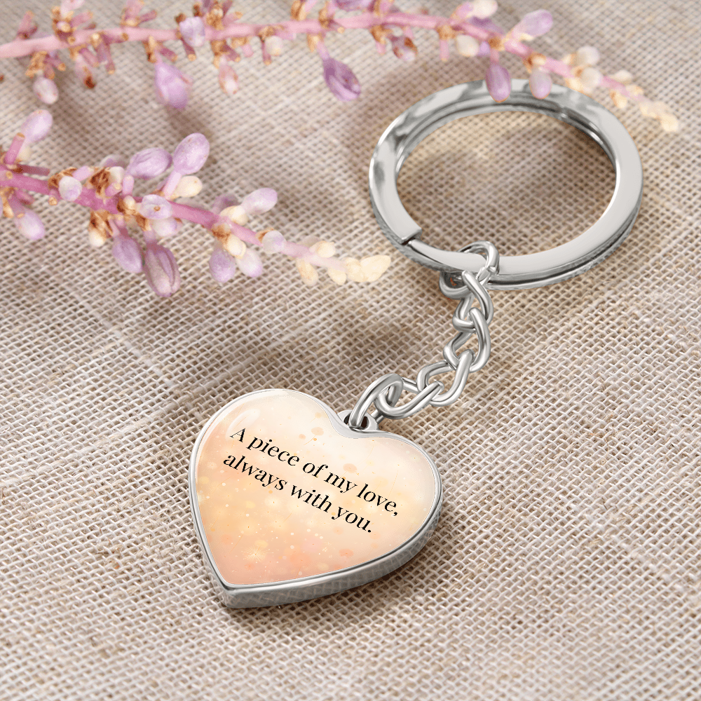 "A Piece of My Heart" Keychain - Matches "To My Daughter, My Joy" Necklace from Mom - Always From Mom