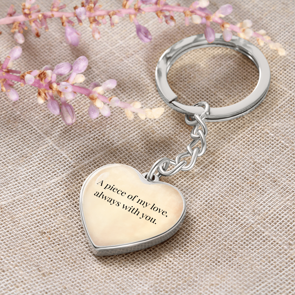 "A Piece of My Heart" Keychain - Matches "Born to Be Mine" Necklace from Mom - Always From Mom