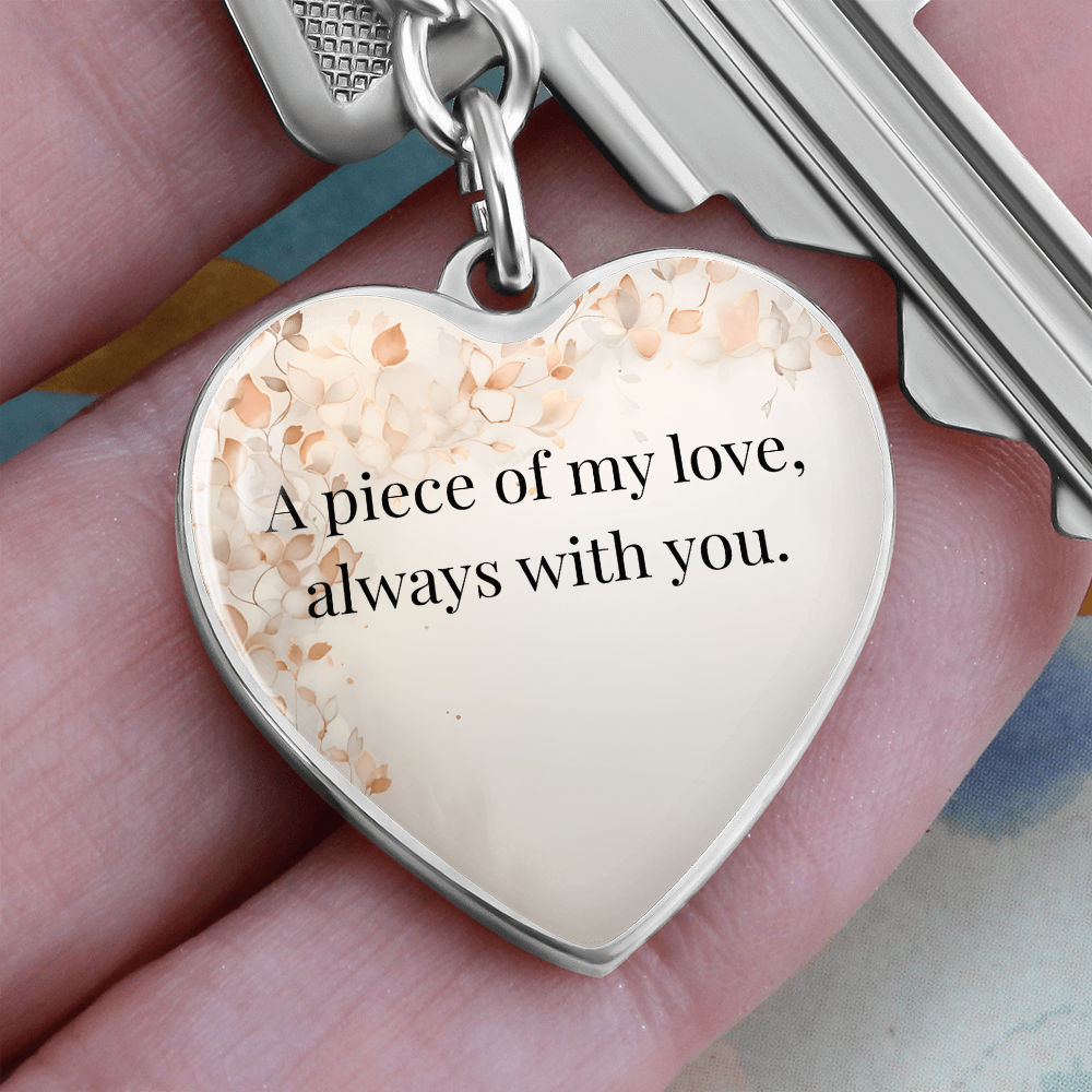 "A Piece of My Heart" Keychain - Matches "Our Bond, Eternal" Necklace from Mom - Always From Mom