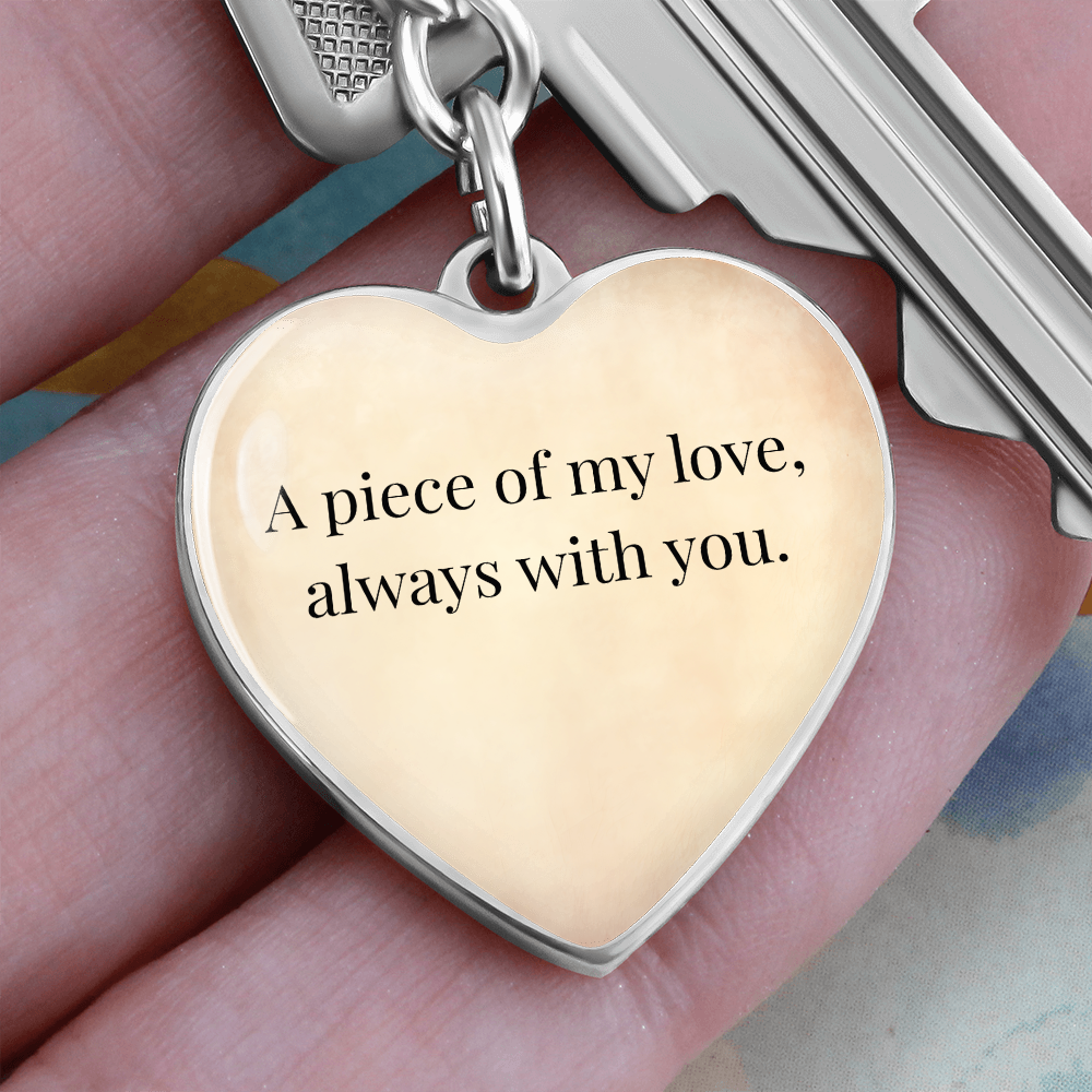 "A Piece of My Heart" Keychain - Matches "Born to Be Mine" Necklace from Mom - Always From Mom