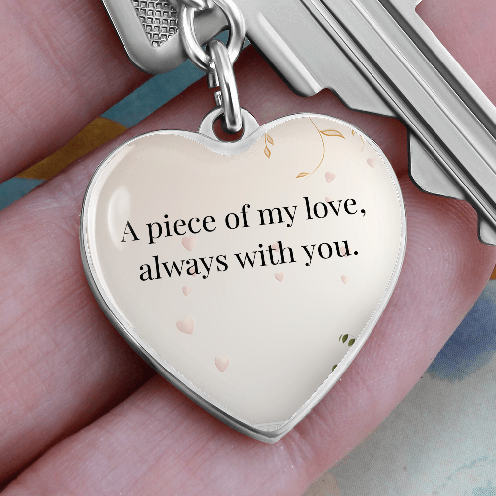 "A Piece of My Heart" Keychain - Matches "Forever in My Heart" Necklace from Mom - Always From Mom