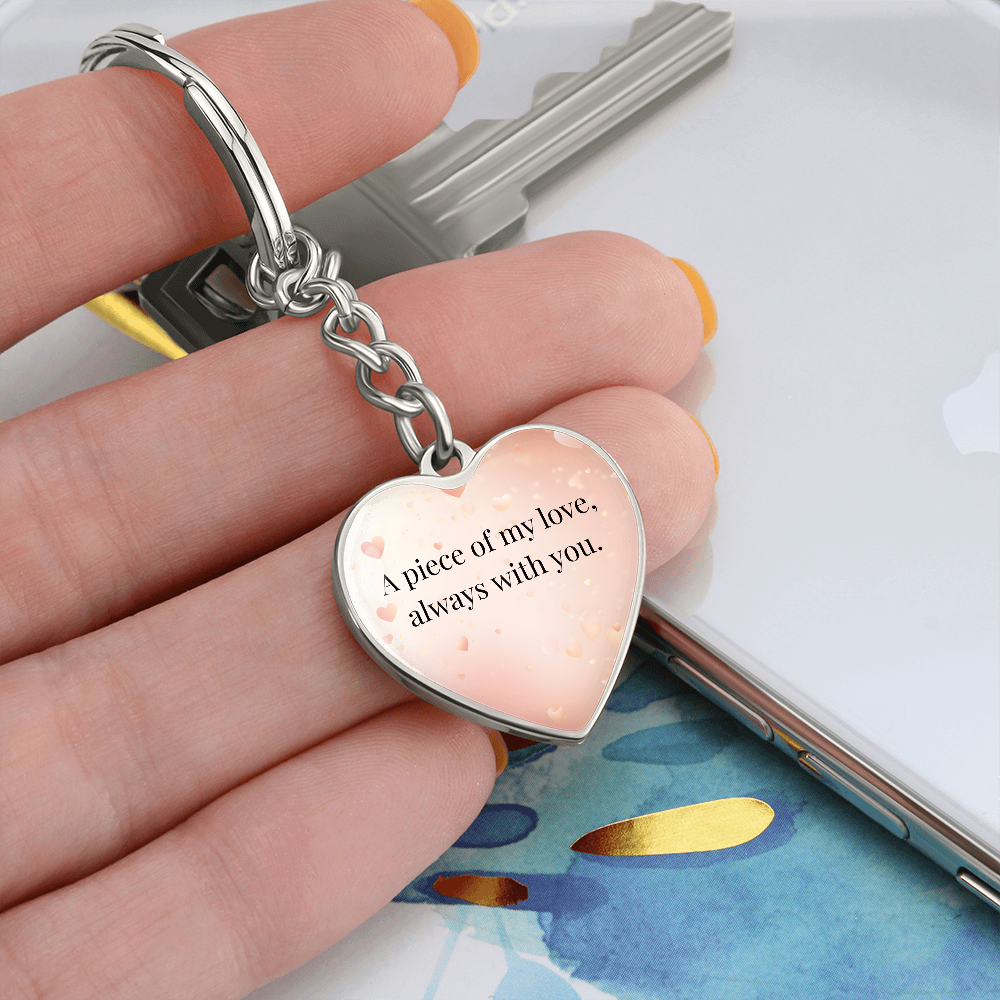 "A Piece of My Heart" Keychain - Matches To My Daughter - "You Are My Always" Necklace from Mom - Always From Mom