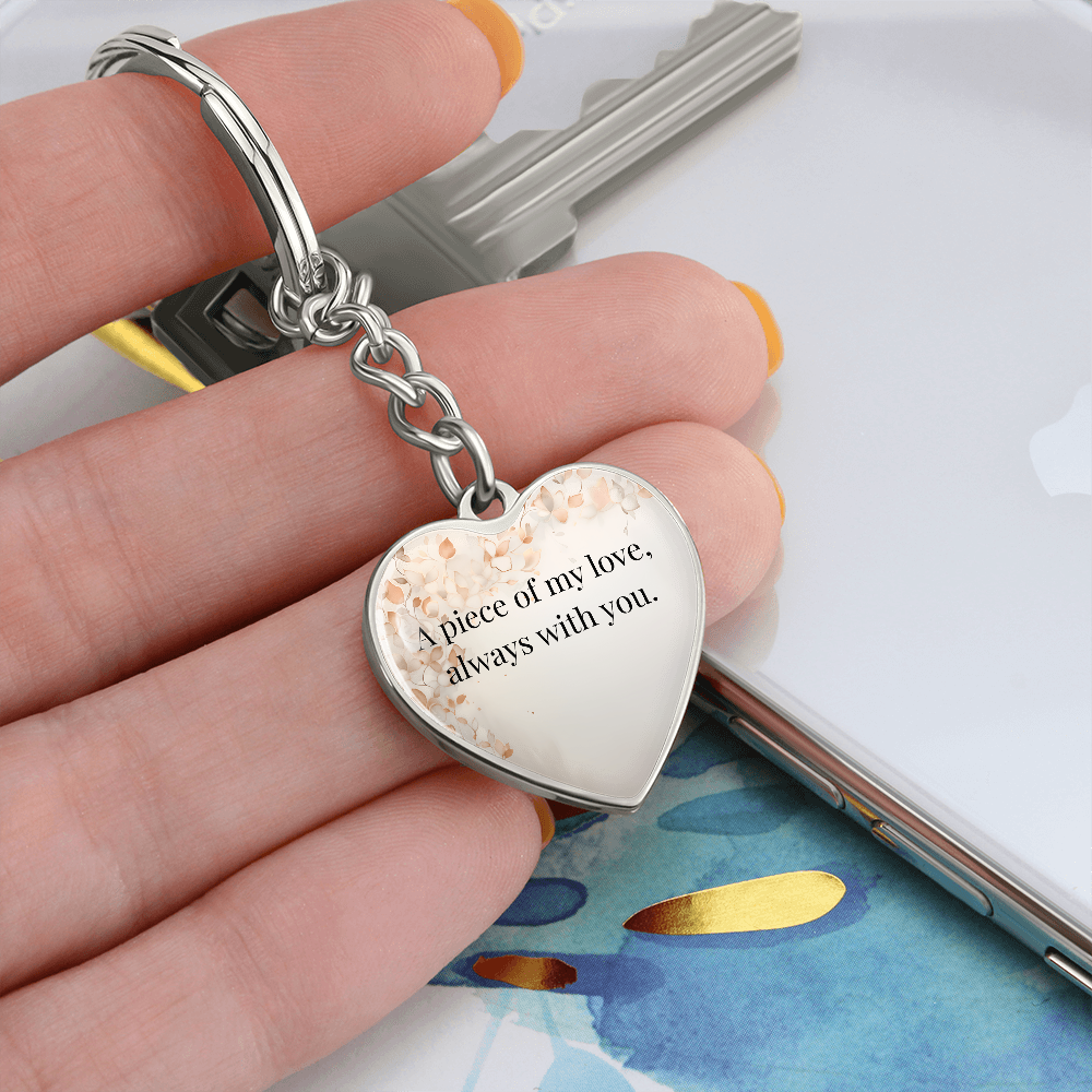 "A Piece of My Heart" Keychain - Matches "Our Bond, Eternal" Necklace from Mom - Always From Mom
