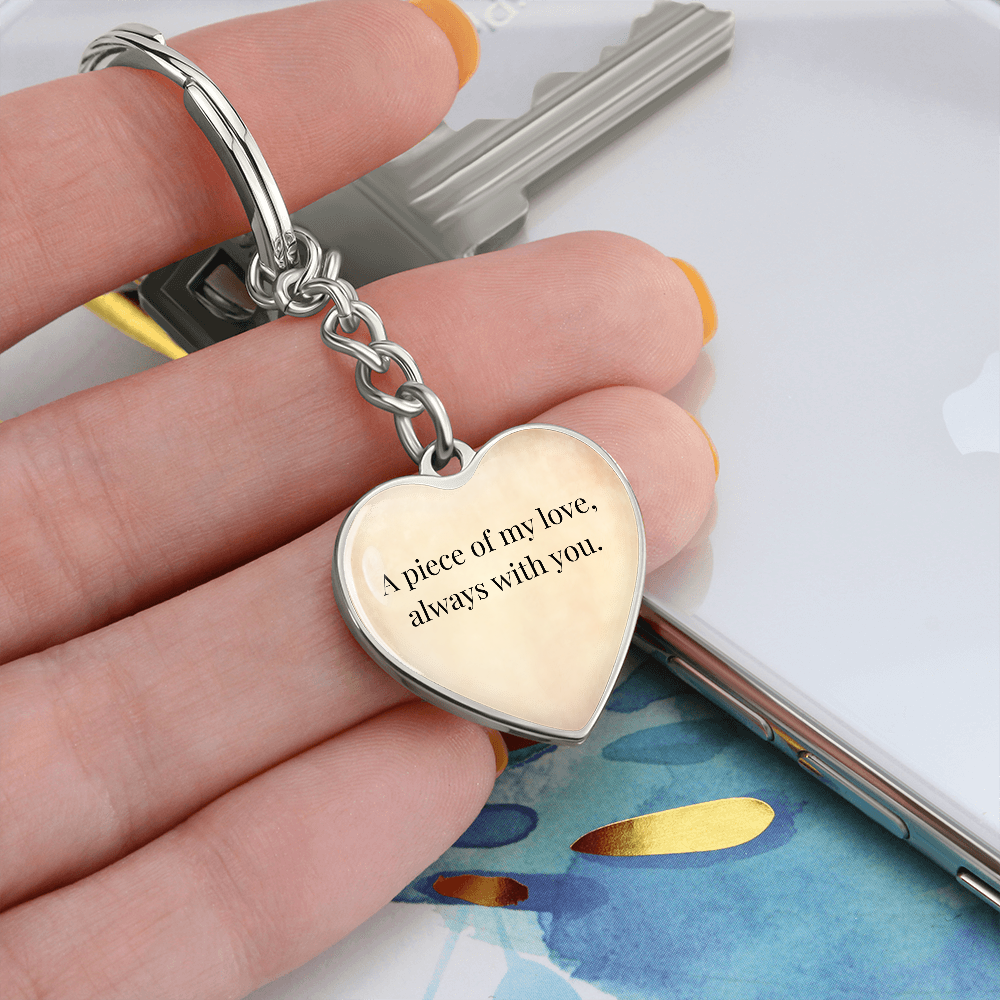 "A Piece of My Heart" Keychain - Matches "Born to Be Mine" Necklace from Mom - Always From Mom