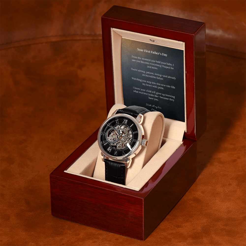To My Son on Your First Father's Day – Openwork Watch from Mom