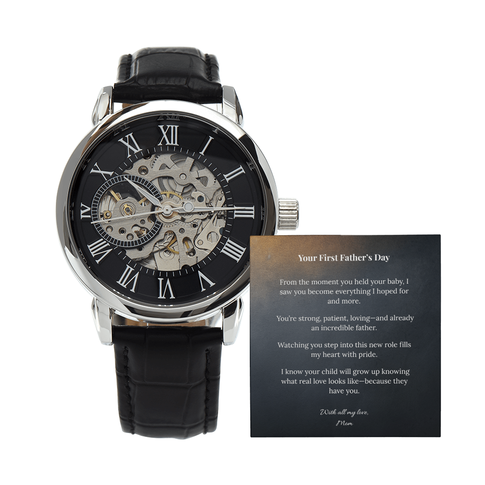To My Son on Your First Father's Day – Openwork Watch from Mom