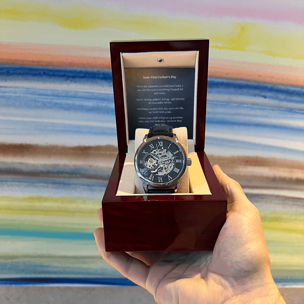 To My Son on Your First Father's Day – Openwork Watch from Mom