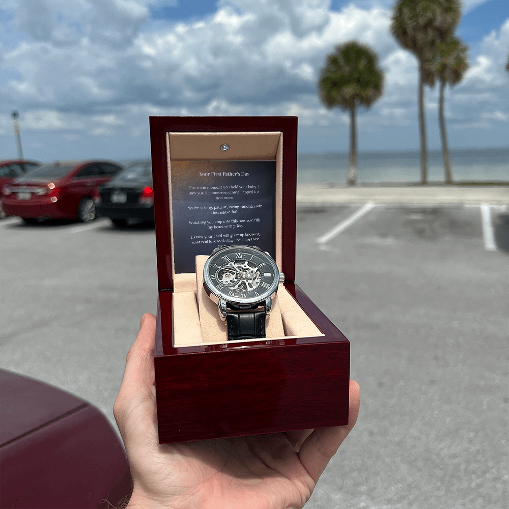 To My Son on Your First Father's Day – Openwork Watch from Mom