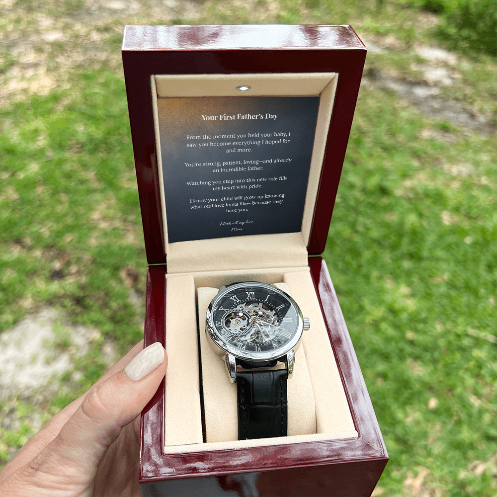 To My Son on Your First Father's Day – Openwork Watch from Mom