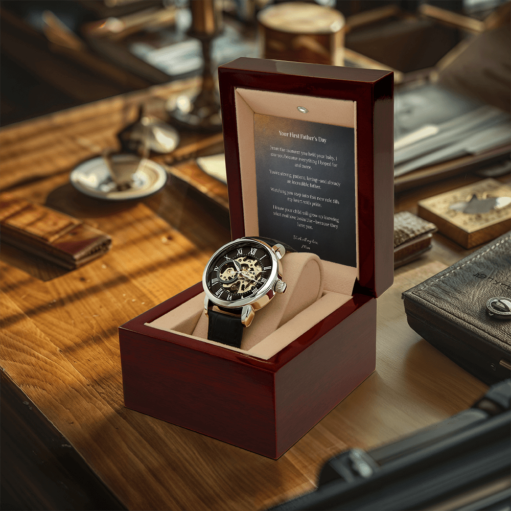 To My Son on Your First Father's Day – Openwork Watch from Mom