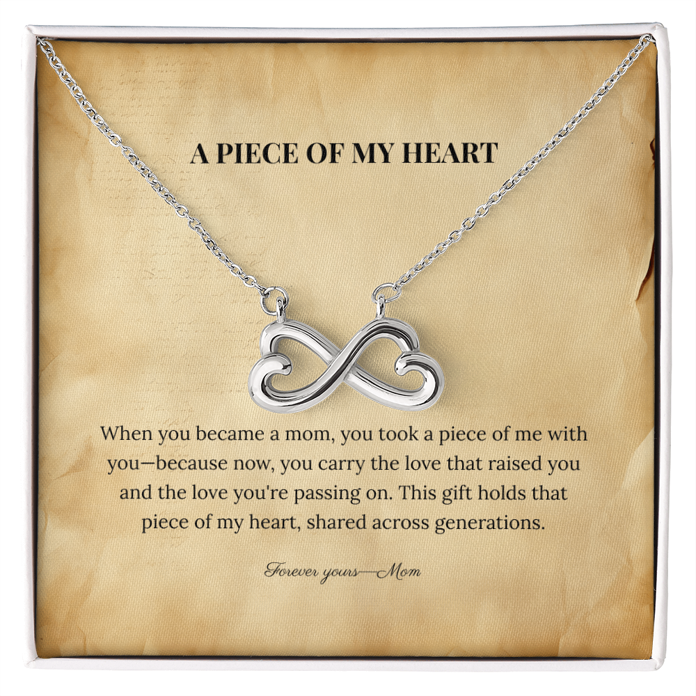 "A Piece of My Heart" Necklace from Mom - Always From Mom