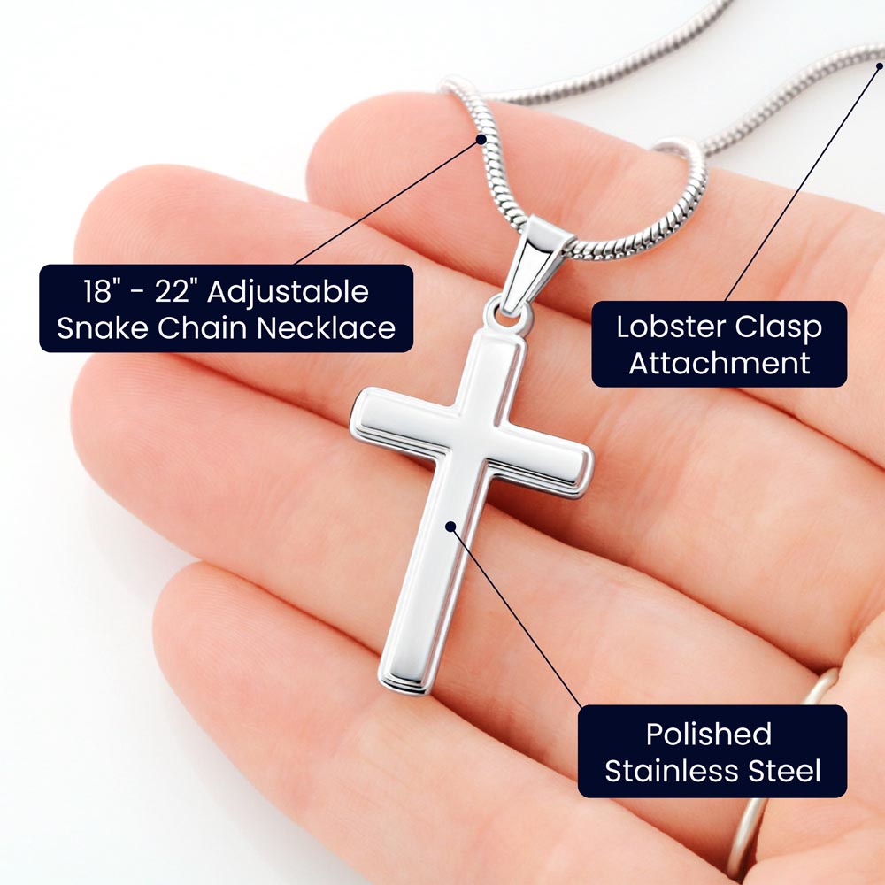 A Piece of My Heart, A Part of His Plan – Artisan Cross Necklace