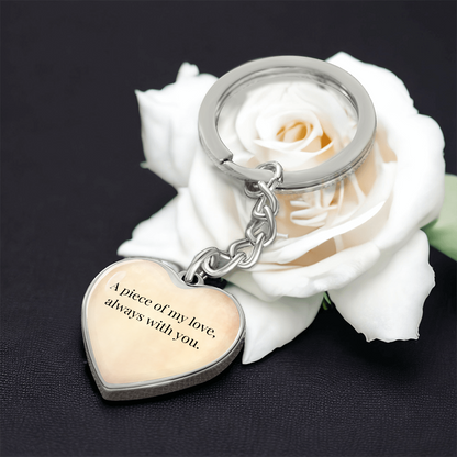 "A Piece of My Heart" Keychain - Matches "Born to Be Mine" Necklace from Mom - Always From Mom