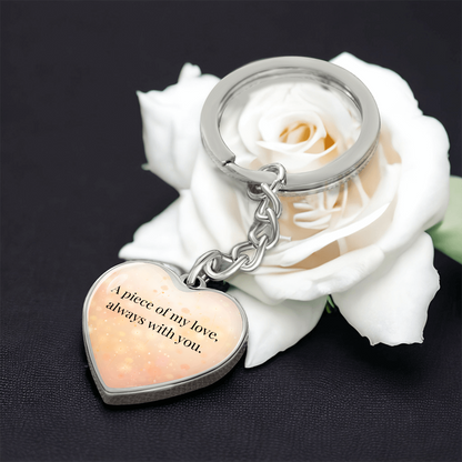 "A Piece of My Heart" Keychain - Matches "To My Daughter, My Joy" Necklace from Mom - Always From Mom