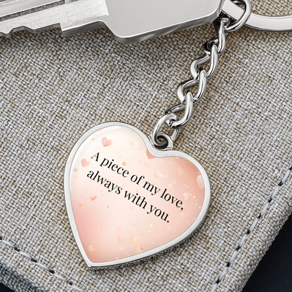 "A Piece of My Heart" Keychain - Matches To My Daughter - "You Are My Always" Necklace from Mom - Always From Mom