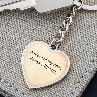 "A Piece of My Heart" Keychain - Matches "Born to Be Mine" Necklace from Mom - Always From Mom