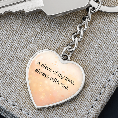 "A Piece of My Heart" Keychain - Matches "To My Daughter, My Joy" Necklace from Mom - Always From Mom