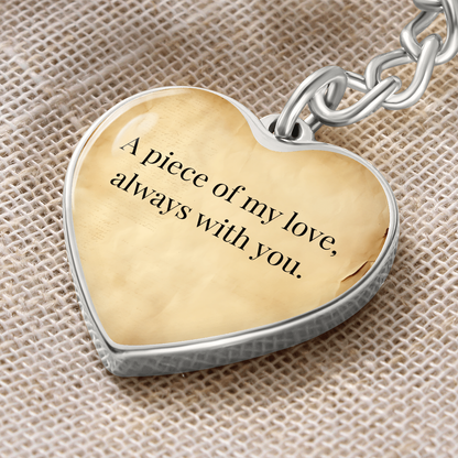 "A Piece of My Heart" Keychain - Matches "A Piece of My Heart" Necklace from Mom - Always From Mom