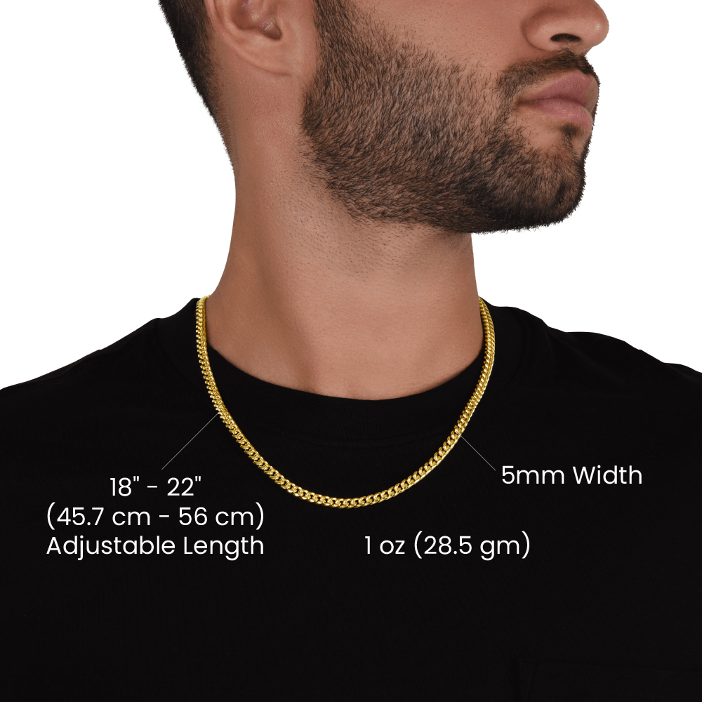 To My Son – You've Always Been My Strength | Cuban Link Chain from Mom