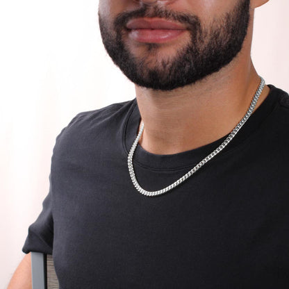 "My Son. My Pride." Cuban Link Chain Gift from Mom