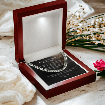 To My Son – You've Always Been My Strength | Cuban Link Chain from Mom