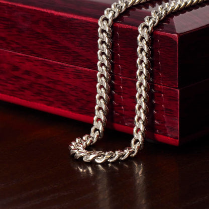 To My Son – You've Always Been My Strength | Cuban Link Chain from Mom